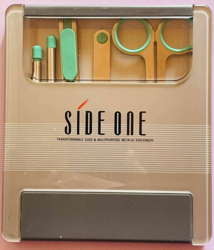 ステーショナリー　SIDE ONE はさみ、定規、カッター、ボールペン、シャープペンシル　コンパクト薄型　ビジネス　携帯　made in JAPAN