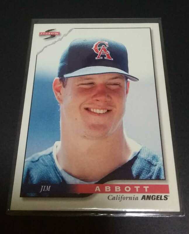 MLB 1995年PINNACLE ジム・アボット(エンゼルス)No.130。Angels JIM ABBOTT