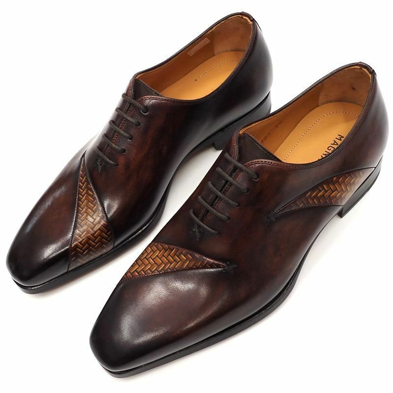 D03359 新品 MAGNANNI/レザーシューズ 革靴 【サイズ：38】 ブラウン マグナーニ