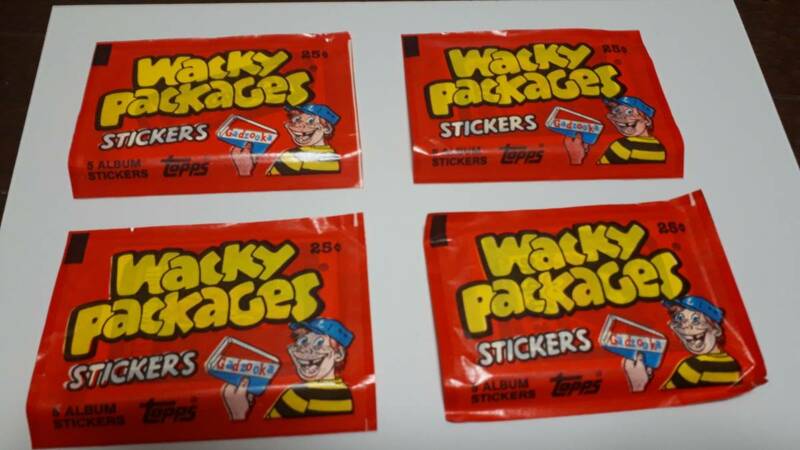 ワッキーパッケージ　Wacky Package 4パックセット　1986年製