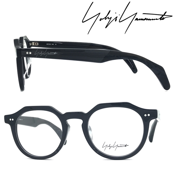 Yohji Yamamoto ヨウジヤマモト メガネフレーム ブランド クリアブラック 眼鏡 YY-19-0065-01