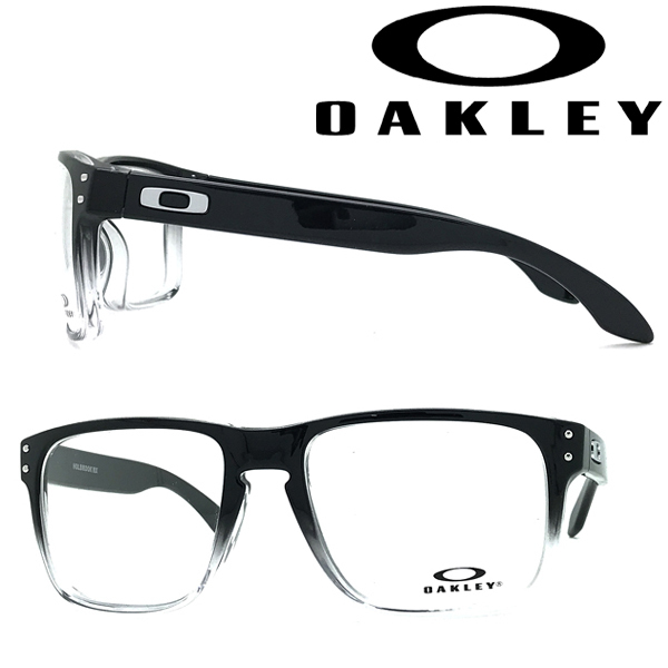 OAKLEY オークリー メガネフレーム ブランド HOLBROOK RX ポリッシュドブラック×クリアー 眼鏡 0OX-8156-06