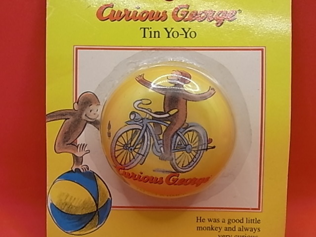Curious George おさるのジョージ　ヨーヨー　Tin Yo-Yo　ひとまねこざる　キュリアス　猿　サル　レトロ　ヴィンテージ　送料￥220