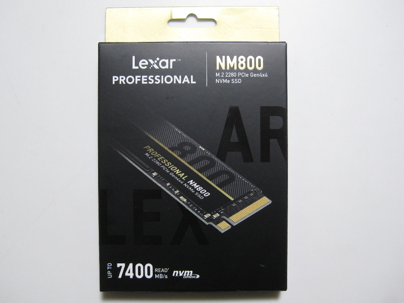 ☆★JUNK PC PARTS★☆ Lexar NM800 PCIe Gen4 NVMe M.2 2280 SSD 1TB 7400MB/s (使用時間3時間？) PS5対応 ☆-中古/即決有♪ ジャンク