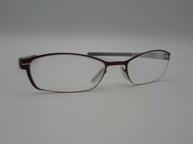 ☆ic! berlin アイシーベルリン model Heidelbeere　red 97/pearl 49口18-145 新品未使用品☆