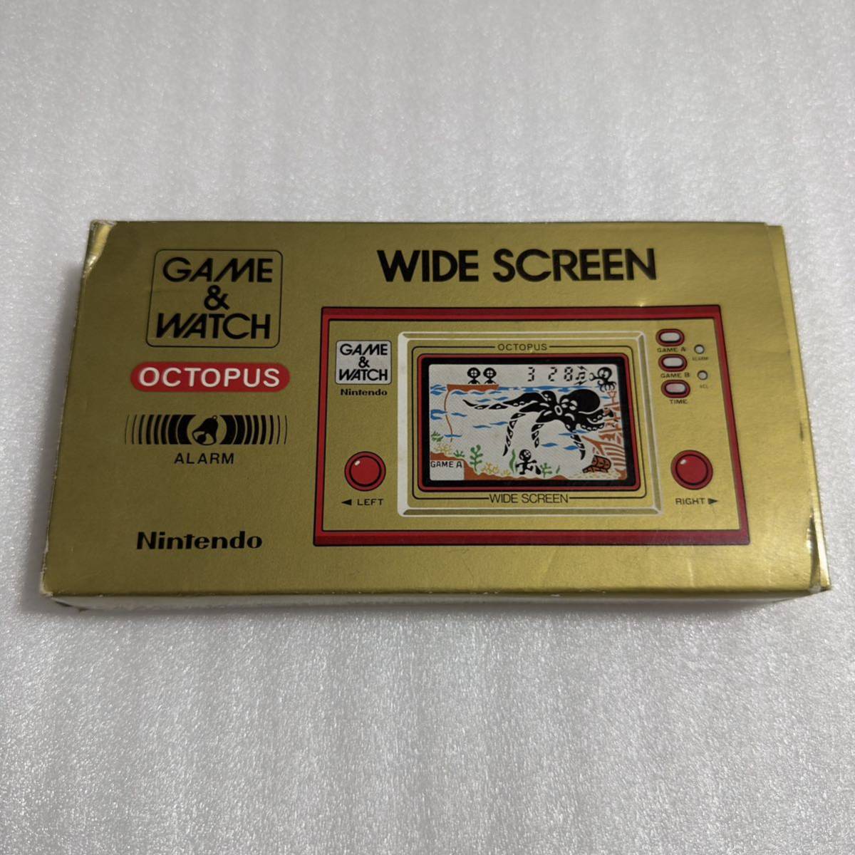 任天堂 ゲームウォッチ ワイドスクリーン オクトパス Nintendo GAME&WATCH OCTOPUS
