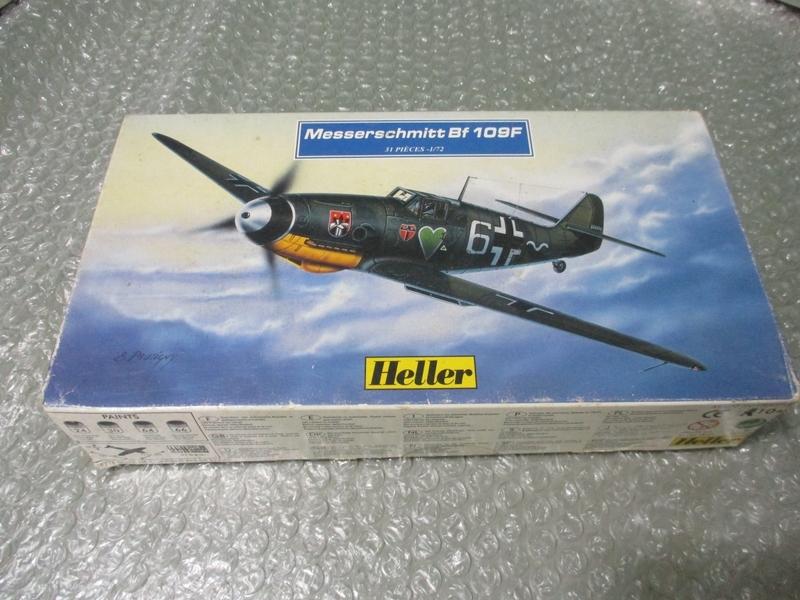 プラモデル Heller エレール 1/72 メッサーシュミットBf 109F Messerschmitt Bf 109F ドイツ 戦闘機 未組み立て 古いプラモ