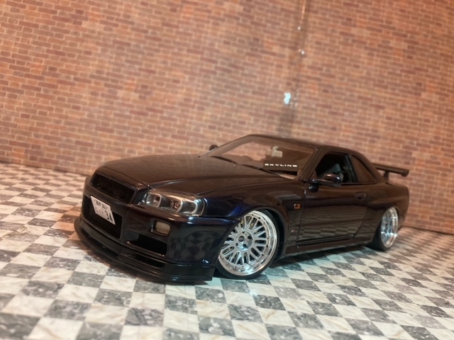 1/18 日産 スカイライン R34 GT-R BBS オートアート製