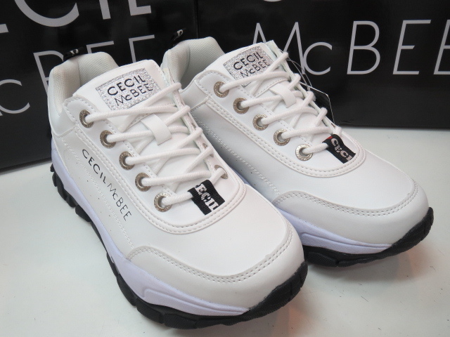 ★新品/即決！★CECIL McBEE セシルマクビー 200 WHT Mサイズ（23,0cm)