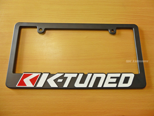 K-TUNED ナンバーフレーム ライセンスフレーム USDM北米JDM HONDAホンダCIVICシビック ACURAアキュラ RSX TSX K20A K24A