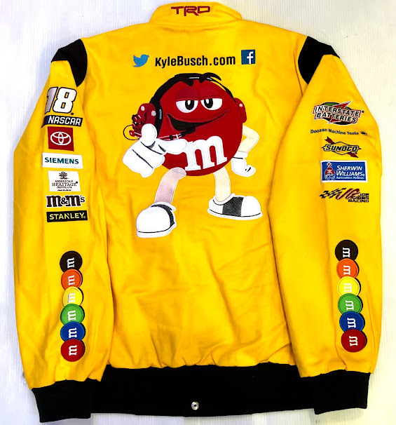 BG15)JH Design M&Ms 2022 NASCARレーシングツイルジャケット/2XL/USサイズ