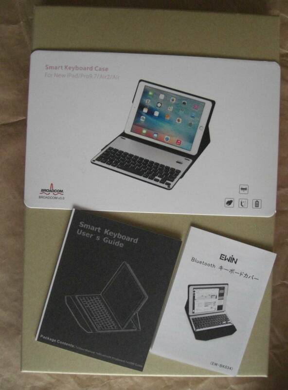 EWIN Bluetooth キーボード&キーボードカバー EW-BK034 iPadPro9.7/iPadAir2/iPaddAir 対応　ピンク　ケース新品