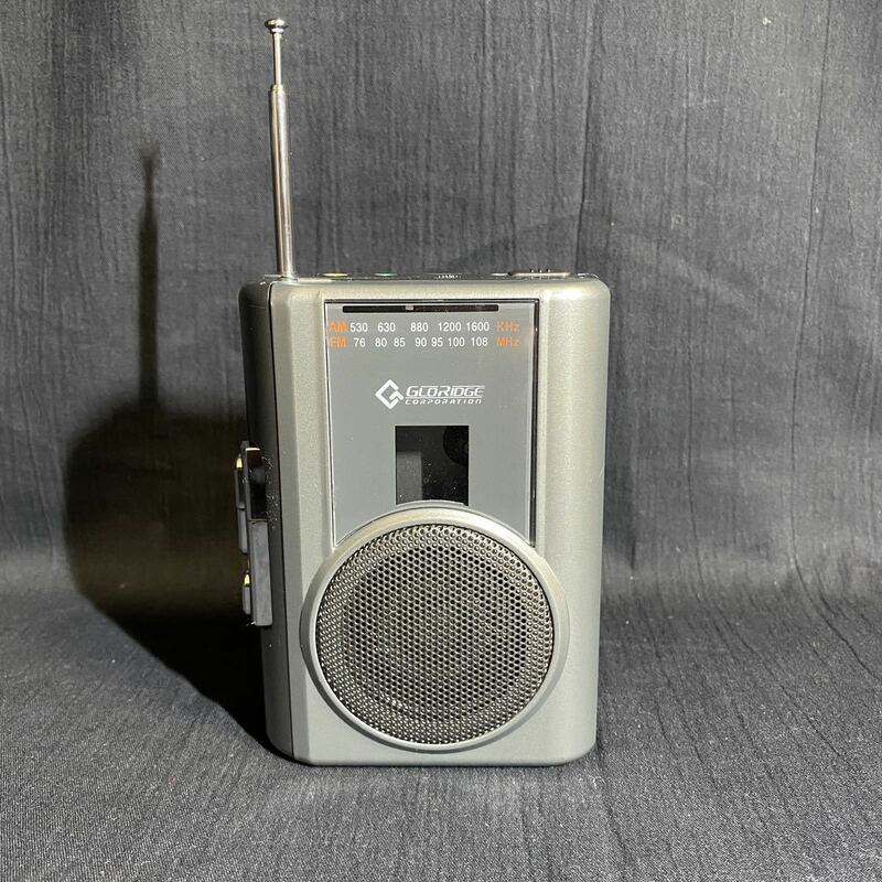 グローリッジ/GLORIDGE ラジオカセットレコーダー カセットテープレコーダー AM/FM ラジオ ジャンク