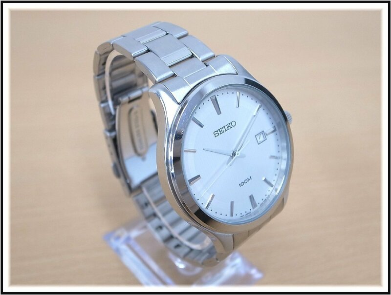 B010T　SEIKO セイコー　6N42-00B0　クォーツ　シルバー文字盤　メンズ腕時計