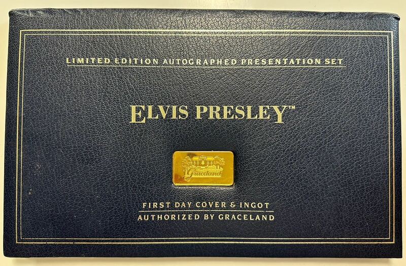 ELVIS PRESLEY エルビスプレスリー Limited Edition autographed presentation set. First Day Cover & Ingot コレクターズアイテム　レア