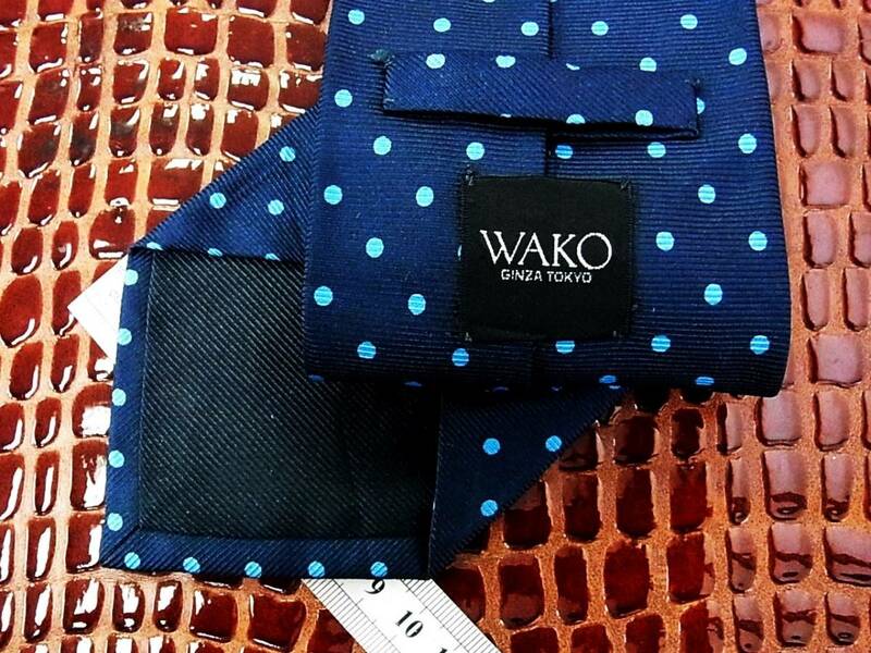 ■E2655N●良品●銀座老舗ワコー【ＷＡＫＯ】ネクタイ