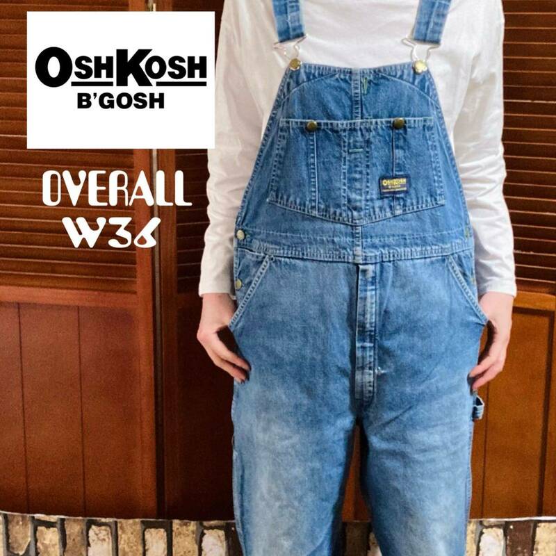 OshKosh デニムオーバーオール W36 5719
