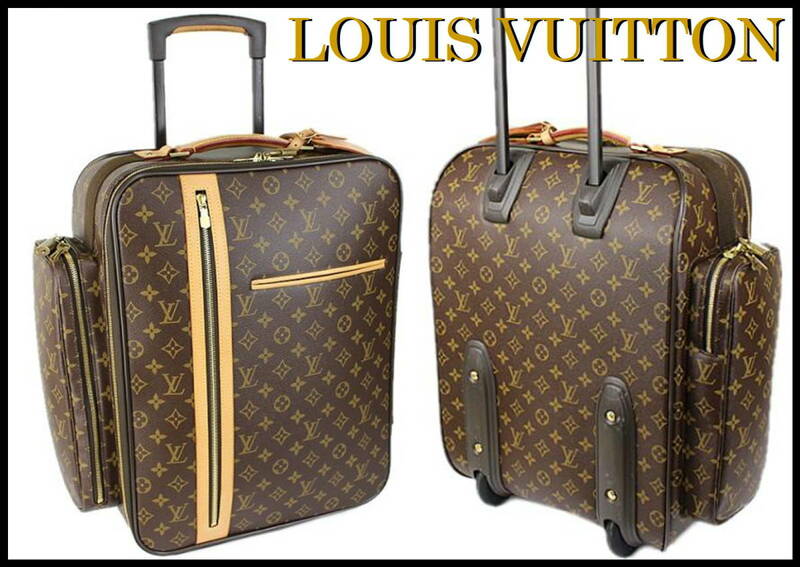 Louis Vuitton モノグラム キャリーケース ルイヴィトン モノグラム スーツケース ブラウン 国内正規品 旅行 トラベル ボストン ダミエ 茶