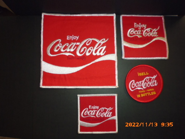 コカコーラ　Coke ワッペン　 ビンテージワッペンを含む４種　