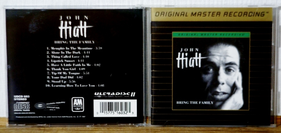 MFSL●ジョン・ハイアット/BRING THE FAMILY●高音質ゴールドCD 24KT GOLD CD●ライ・クーダー ニック・ロウ ジム・ケルトナー