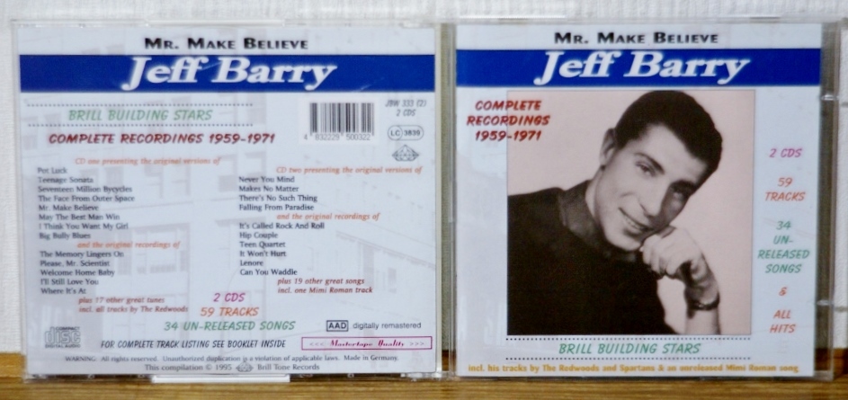 ジェフ・バリー★2CD★ブリル・ビルディング オールディーズ エリー・グリニッチ フィル・スペクター ロネッツ/Be My Babyの共作者