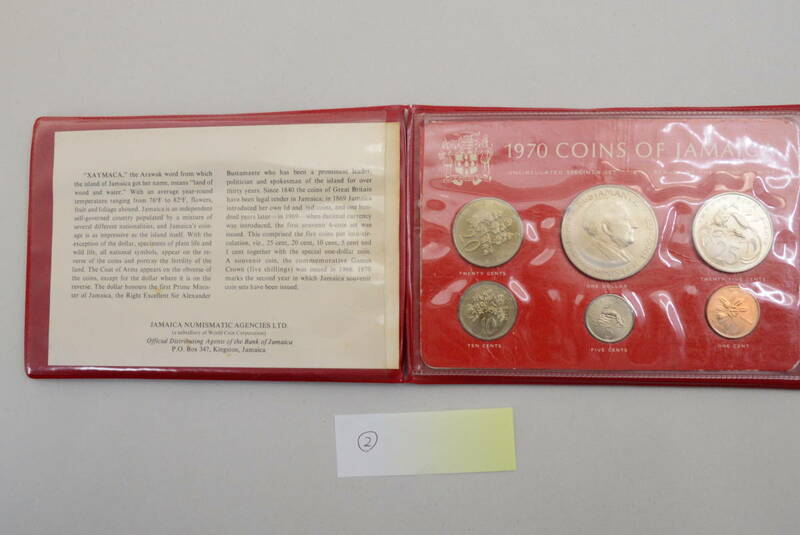 1970 COINS OF JAMAICA　ジャマイカ　コイン　６枚　UNCIRCULATED SPECIMEN SET アンティーク 骨董