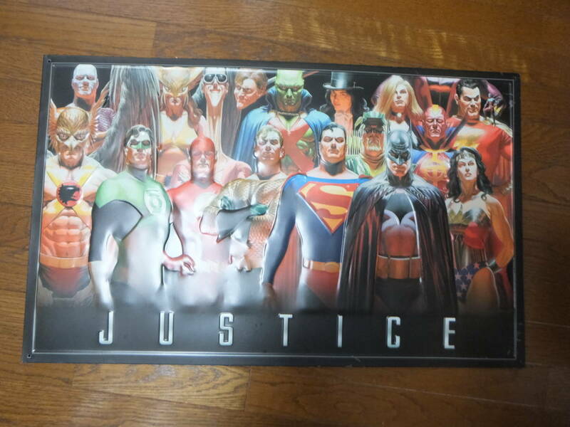 JUSTICE DC COMIC アレックス・ロス　無限に英雄的　金属製アート