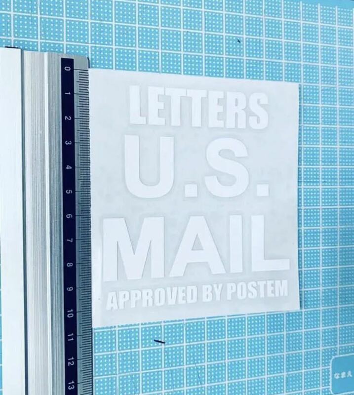 US MAILカッティングステッカー