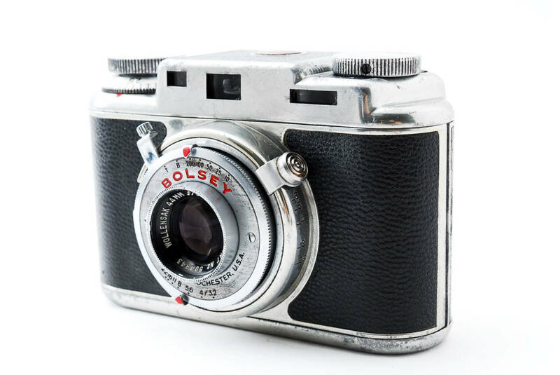 ◆難あり◆ ボルシー BOLSEY MODEL B WOLLENSAK 44mm F3.2 フィルムカメラ 二眼レフカメラ レンジファインダー 現状 #3078