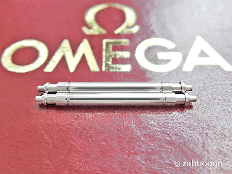 オメガ純正 OMEGA バネ棒 18mm スピードマスターAutomatic 3510 3511 3513 シーマスター300 36mm ２本１セット 新品 送料無料！