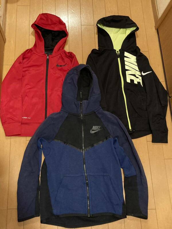 3点セット　子供用　ナイキ NIKE TECH FLEECE テックフリース　ウィンドランナー　ジップフーディー　ジップアップパーカー