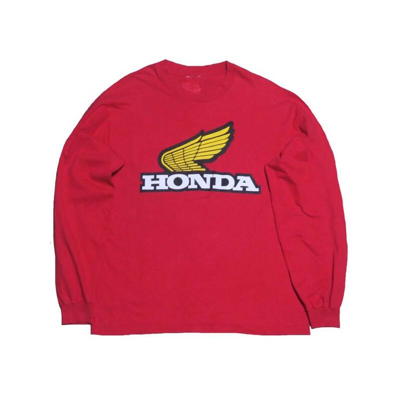 HONDA(ホンダ) ロングスリーブTシャツ 古着 ロンT 企業T 長袖 tシャツ ロゴt アメカジ ロングスリーブ レア ホンダ honda