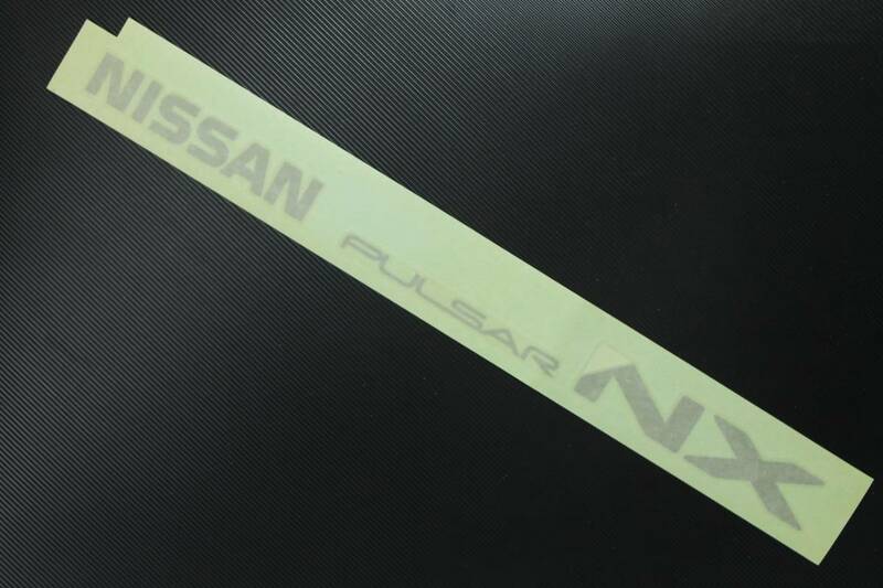 KN13 パルサーエクサ 北米日産純正 リアラベル デカール NISSAN PULSAR NX シルバー 未使用 99099-84M00 当時品