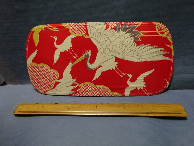 （７−１）日本の美　舞鶴図　美しい図柄の板帯です。長期保存の未使用品　検：和装 着物 着付け小物 和装小物衣装