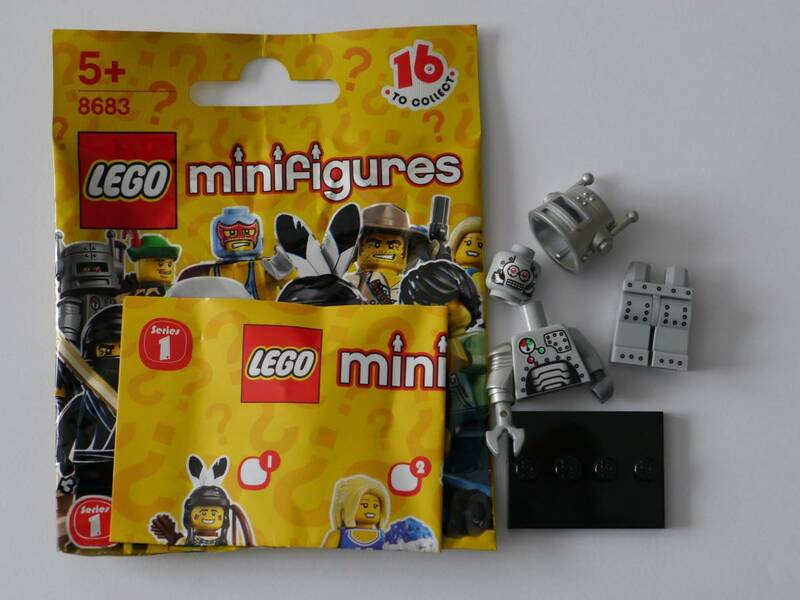 【組立済】LEGO レゴ ミニフィギュア シリーズ1 NO.7 レトロ・ロボ ロボット Robot Series1 minifigures