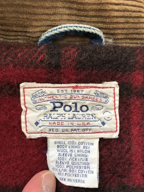 90s POLO by Ralph Lauren MADE IN USA ラルフローレン デニム ジャケット アメリカ製 ビンテージ RRL ダブルアールエル Levi''s Lee 80s