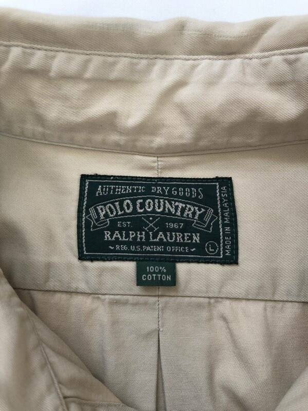 90s POLO COUNTRY Ralph Lauren ポロカントリー ラルフローレン ボタンダウンシャツ シャツ 長袖 RRL ダブルアールエル オックスフォード