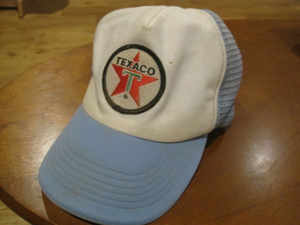 送料込み　テキサコ TEXACO モーター系メッシュキャップ ワッペン　帽子　アメリカン雑貨　オイルカンパニー