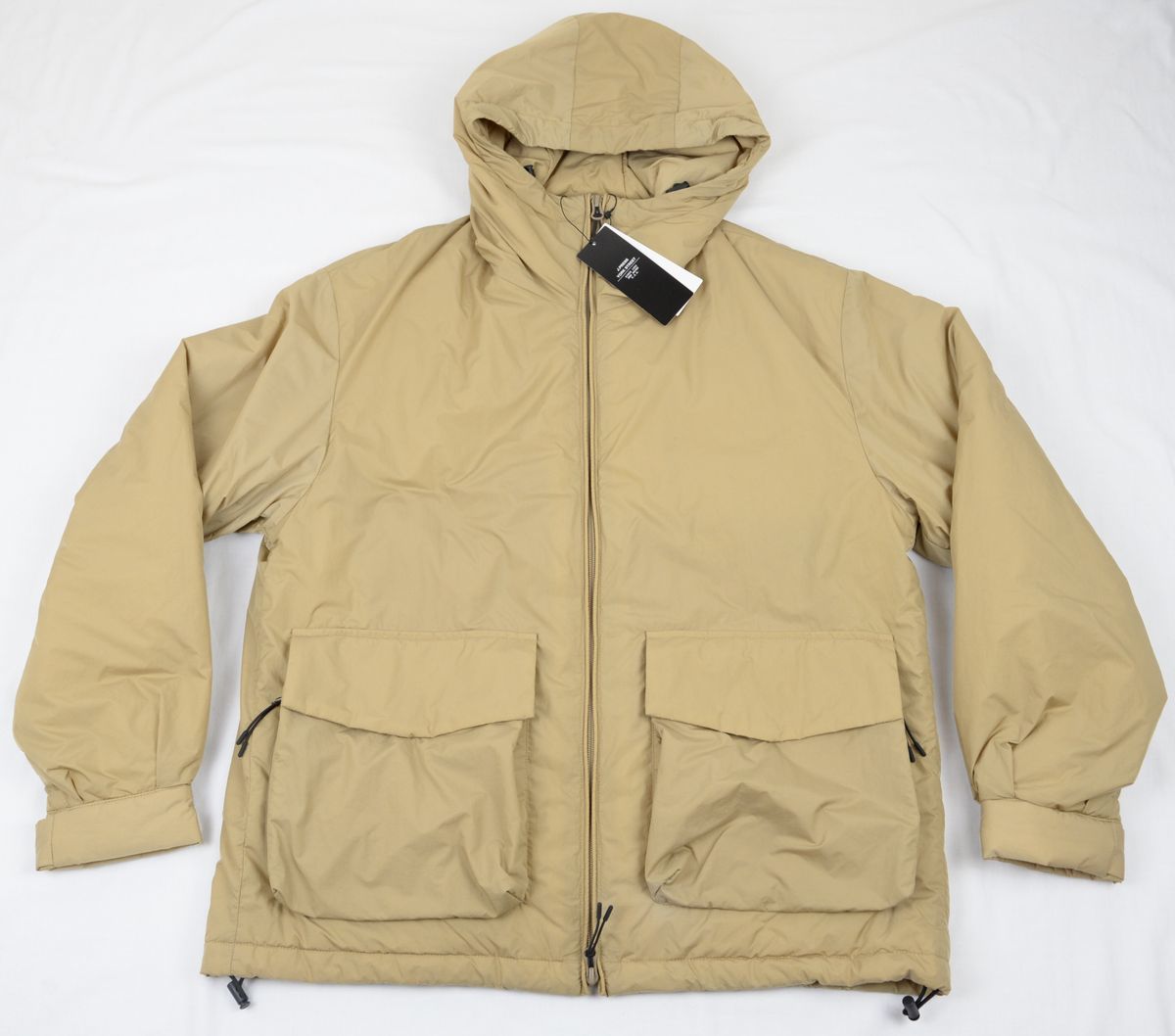 ●J.PRESS YORK STREET中綿マウンテンパーカーナイロンジャケット(ベージュ,L(実質L～XLサイズ),BW0502)新品