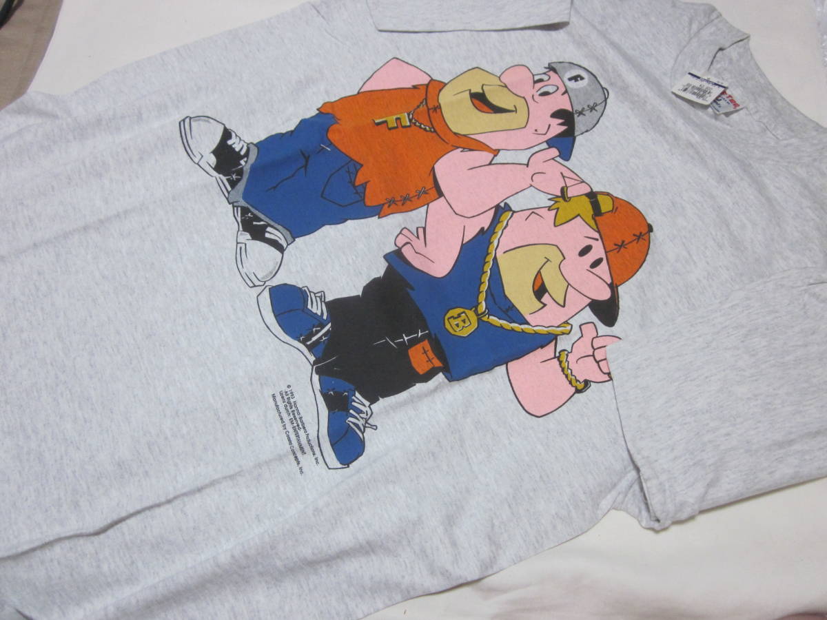 ■【SOFTee】■【Tシャツ】■【USA製】■【サイズ　L】■【未使用】■【送料２３０円】■【ハンナ・バーベラプロダクション　マンガ絵】■
