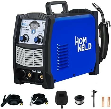 【新品送料無料】HOMWELD 半自動溶接機MIG160 AC100V 1台両用 アーク溶接機 MMA・MIGインバータ