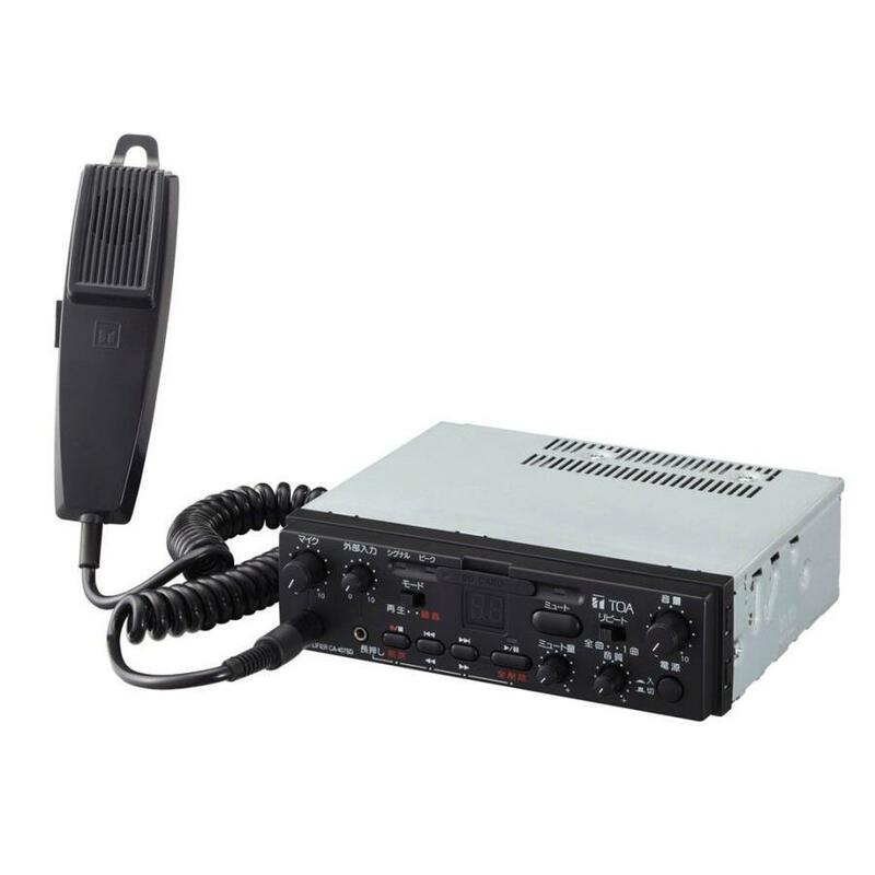 拡声器 TOA 20W SDレコーダー付車載用アンプ CA-207SD