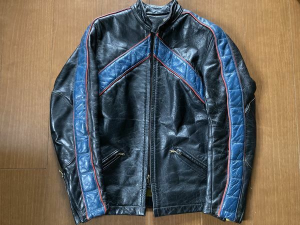 世界に1着の品★スペシャル ヴィンテージ！フルオーダーメイド！１９７０’ｓ 古着 BATES ベイツ シングル ライダース レザージャケット