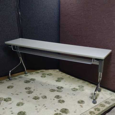 NT1/長テーブル/横幅約180cm奥行約45cm高さ約70.5cm/オフィス家具 会議テーブル 折りたたみ式