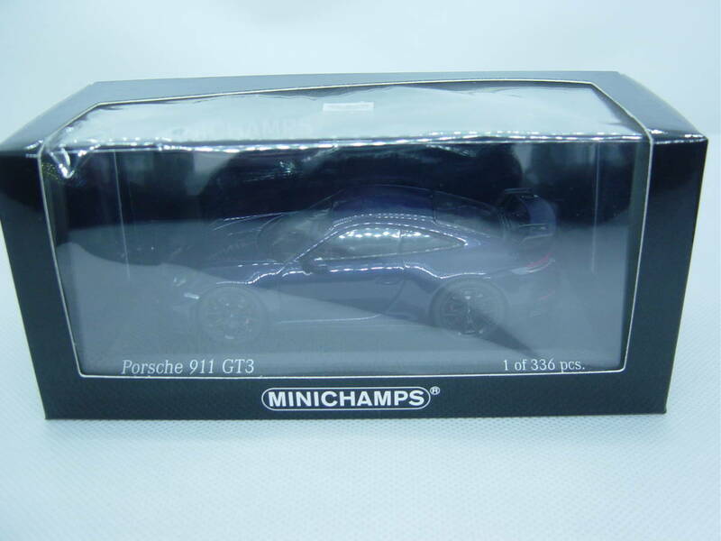 送料350円～ MINICHAMPS 1/43 Porsche 911 GT3 2020 Blue metallic Enzianblaumetallic ポルシェ ブルーメタリック