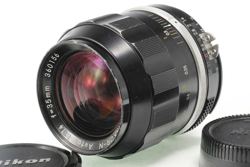 ★良品★ ニコン MFレンズ　Nikon Ai改 NIKKOR-N Auto 35mm f1.4 #p64