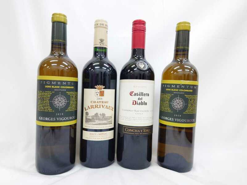 未開栓 ワイン 赤 白 まとめ カッシェロ・デル・ディアブロ 2012 PIGMENTUM Ugni Blanc 2018 シャトーラリヴォー 2008 750ml 古酒 4本 e.20