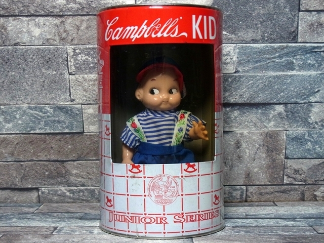 絶版 未開封 キャンベルキッズ Campbell's KID フィギュア 貯金箱 バンク ジュニアシリーズ キャンベルスープ レトロ アンティーク 美品