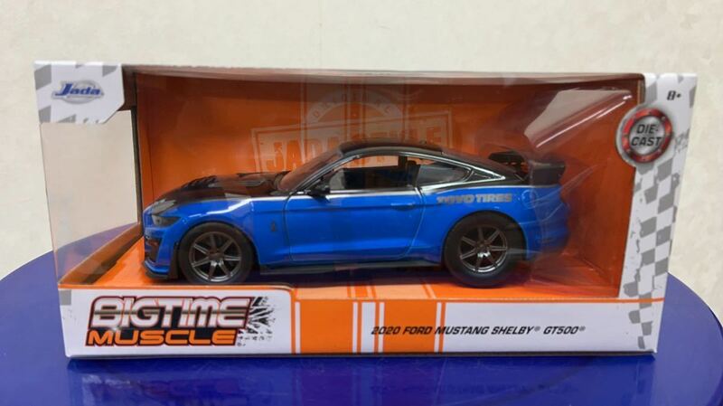 新品 1/24 Jada toys BIG TIME MUSCLE 2020 FORD MUSTANG Shelby GT500 w25×H 11×D13