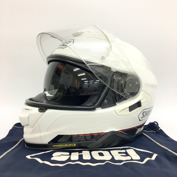 SHOEI GT Air 2 REDUX フルフェイスヘルメット 内装洗濯 除菌消臭済 オートバイ Mサイズ 57cm ホワイト ショウエイ バイク用品 N17321H●